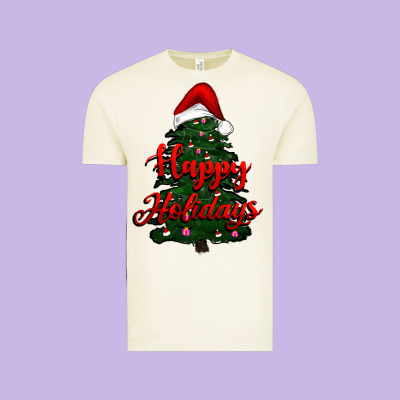 Happy Holidays Christmas Tree Vintage Tee Designed By Ranaportraitstore