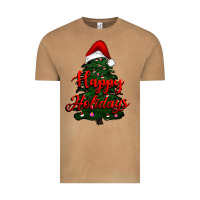 Vintage Camel happy holidays christmas tree Vintage Tee - RanaPortraitStore
