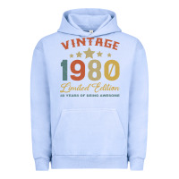 Pigment Grape Ice Vintage 1980 Clothes 40 Years Old Retro 40th Birthday Urban Hoodie - Bettercallsaul