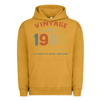 Pigment Peanut Butter Vintage 1980 Clothes 40 Years Old Retro 40th Birthday Urban Hoodie - Bettercallsaul