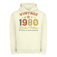 Pigment Pistachio Vintage 1980 Clothes 40 Years Old Retro 40th Birthday Urban Hoodie - Bettercallsaul
