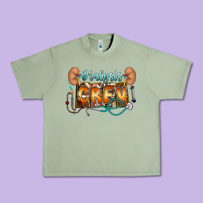 Dialysis Crew Urban Heavy Tee Designed By Cowhidedigitalart
