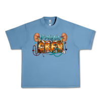 Pebble Blue dialysis crew Urban Heavy Tee - CowhideDigitalArt