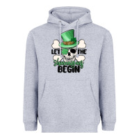 Heather Grey let the shenanigans begin Heavyweight Hoodie - MaliasSmallBusiness