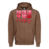 Chestnut pucker up cowboy Zipper Hoodie - AdoDesignShop