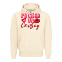 Sandshell pucker up cowboy Zipper Hoodie - AdoDesignShop