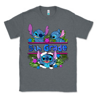 Charcoal Heather preview flower stitch 5th grade Classic Tee - AdoDesignShop