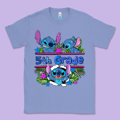 Preview Flower Stitch 5th Grade Classic Tee Designed By Adodesignshop