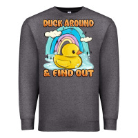 Charcoal Heather duck around and find out Premium Sweatshirt - MaliasSmallBusiness