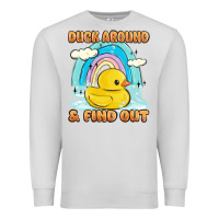 Dove Grey duck around and find out Premium Sweatshirt - MaliasSmallBusiness