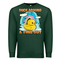 Sports Green duck around and find out Premium Sweatshirt - MaliasSmallBusiness