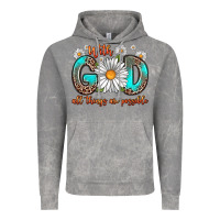 Cloud Rock with god all things are possible daisy Vintage Hoodie - Zillion Design Studio