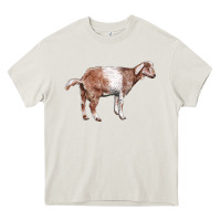 Cream Nubian Goat Heavy Core Tee - LillyAllenDesigns