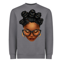 Storm afro woman with bantu knots Heavyweight Sweatshirt - texasbilliewilder