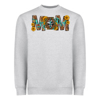Heather Grey mom with aztec mothers day Heavyweight Sweatshirt - texasbilliewilder