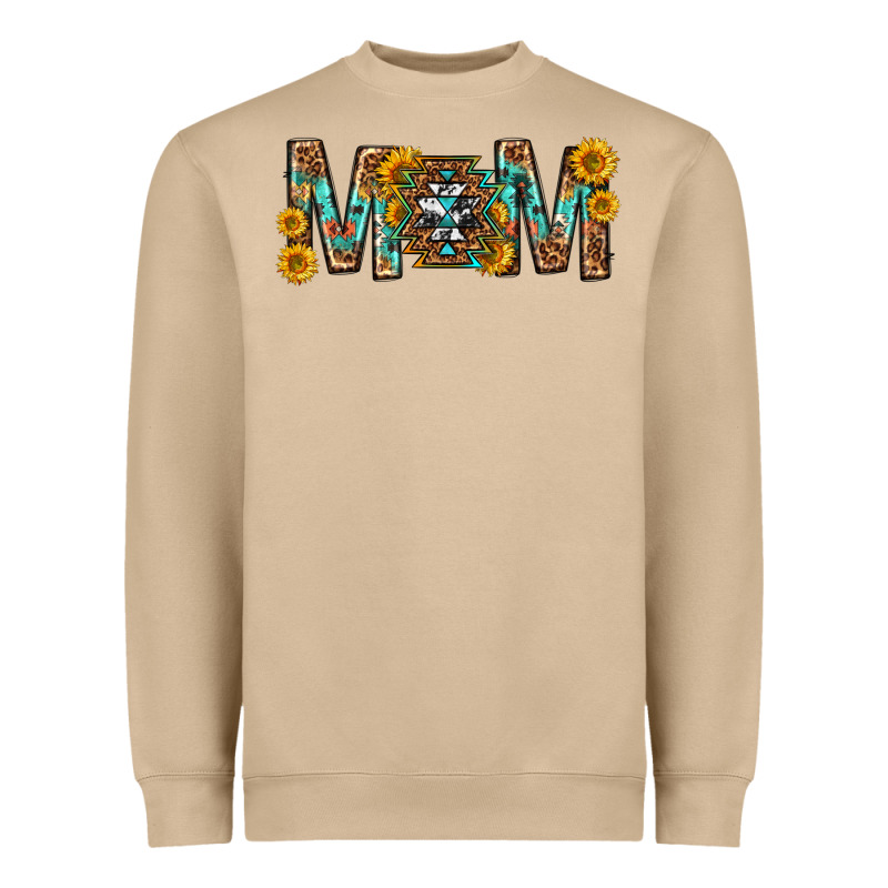Mom With Aztec Mothers Day Heavyweight Sweatshirt by texasbilliewilder | Teevron