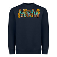 Navy mom with aztec mothers day Heavyweight Sweatshirt - texasbilliewilder