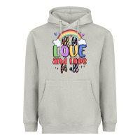 Moon Dust all for love and love for all Heavyweight Hoodie - MaliasSmallBusiness