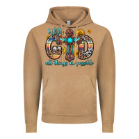Vintage Camel with god all things are possible cross Vintage Hoodie - Zillion Design Studio