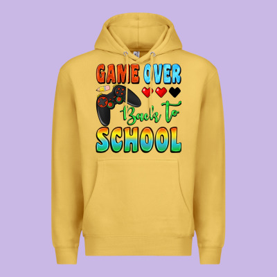 Game Over Back To School Premium Hoodie Designed By Bundleandbundleshop
