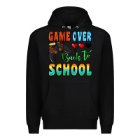 Black game over back to school Premium Hoodie - BundleAndBundleShop