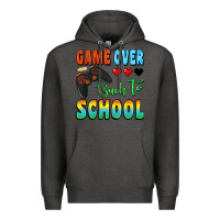 Charcoal Heather game over back to school Premium Hoodie - BundleAndBundleShop