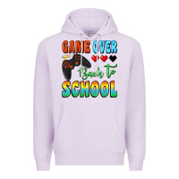 Lilac game over back to school Premium Hoodie - BundleAndBundleShop
