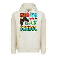Oatmeal Heather game over back to school Premium Hoodie - BundleAndBundleShop