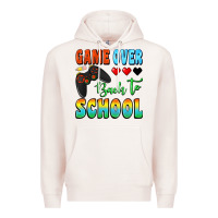 Pale Pink game over back to school Premium Hoodie - BundleAndBundleShop