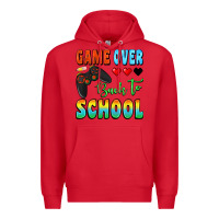 Red game over back to school Premium Hoodie - BundleAndBundleShop