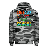 Slate Camo game over back to school Premium Hoodie - BundleAndBundleShop