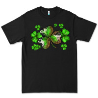 Black st. patricks day shamrocks Premium Tee - BarkalooDesign