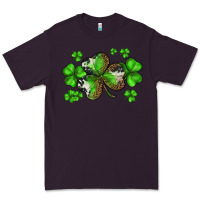 Plum st. patricks day shamrocks Premium Tee - BarkalooDesign
