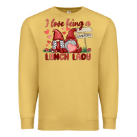 Antique Gold i love being a lunch lady Premium Sweatshirt - MaliasSmallBusiness