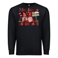 Black i love being a lunch lady Premium Sweatshirt - MaliasSmallBusiness