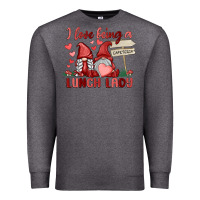 Charcoal Heather i love being a lunch lady Premium Sweatshirt - MaliasSmallBusiness