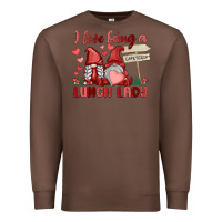 Chestnut i love being a lunch lady Premium Sweatshirt - MaliasSmallBusiness
