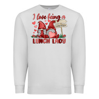 Dove Grey i love being a lunch lady Premium Sweatshirt - MaliasSmallBusiness