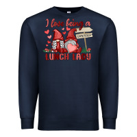 Navy i love being a lunch lady Premium Sweatshirt - MaliasSmallBusiness