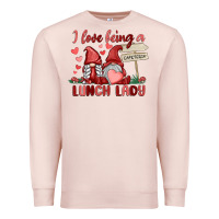 Pale Pink i love being a lunch lady Premium Sweatshirt - MaliasSmallBusiness
