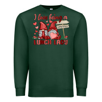 Sports Green i love being a lunch lady Premium Sweatshirt - MaliasSmallBusiness