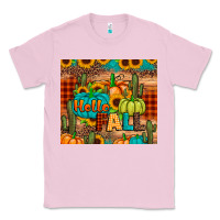 Bubblegum Pink hello fall pumpkin Classic Tee - JahusDesignShop