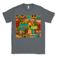 Charcoal Heather hello fall pumpkin Classic Tee - JahusDesignShop