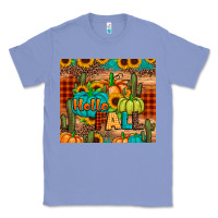 Colony Blue hello fall pumpkin Classic Tee - JahusDesignShop