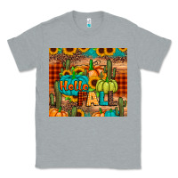 Heather Grey hello fall pumpkin Classic Tee - JahusDesignShop