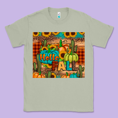 Hello Fall Pumpkin Classic Tee Designed By Jahusdesignshop
