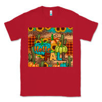 Red hello fall pumpkin Classic Tee - JahusDesignShop