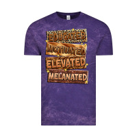 Cloud Purple Educated motivated elevated melanated Vintage Tee - Zillion Design Studio