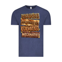 Vintage Denim Educated motivated elevated melanated Vintage Tee - Zillion Design Studio