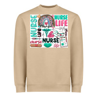 Mushroom nurse life Heavyweight Sweatshirt - Zillion Design Studio